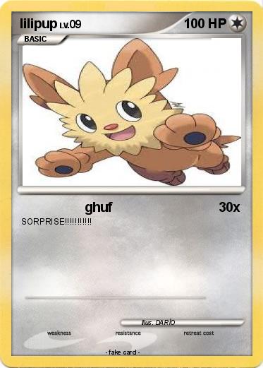 Pokemon lilipup
