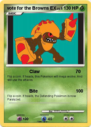 Pokemon vote for the Browns EX