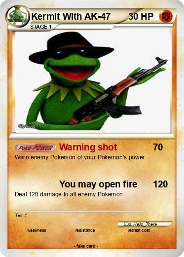 Pokemon Kermit With AK-47