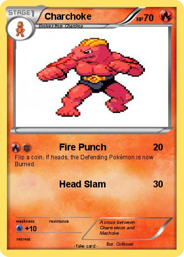Pokémon Charchoke - Fire Punch - My Pokemon Card