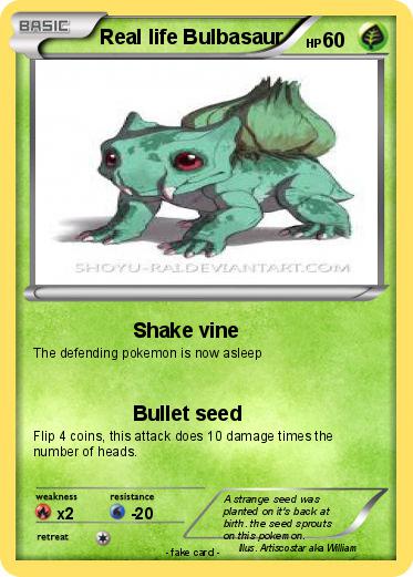 Pokemon Real life Bulbasaur