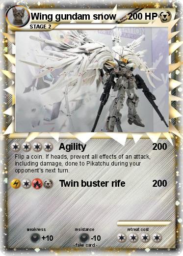 Pokemon Wing gundam snow