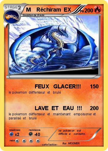 Pokemon M    Réchiram  EX