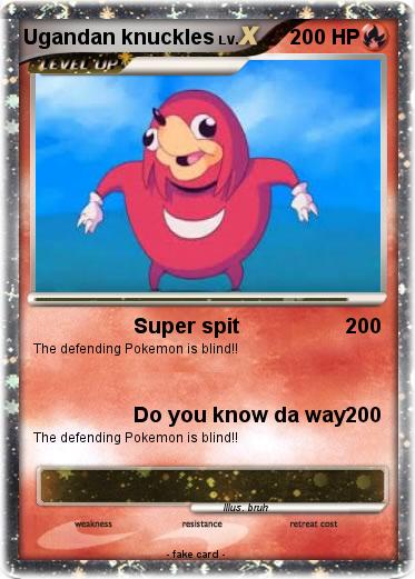 Pokemon Ugandan knuckles