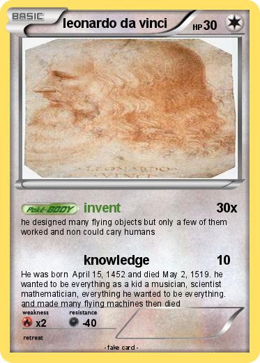 Pokemon leonardo da vinci