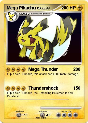 Pokemon Mega Pikachu ex
