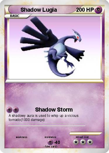 Pokemon Shadow Lugia