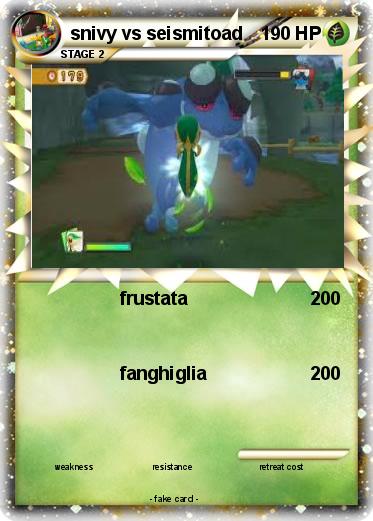 Pokemon snivy vs seismitoad