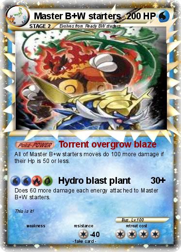 Pokemon Master B+W starters