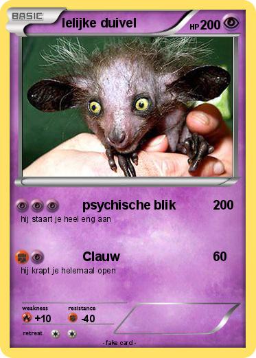 Pokemon lelijke duivel