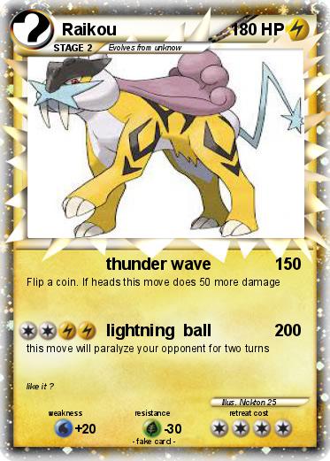 Pokemon Raikou