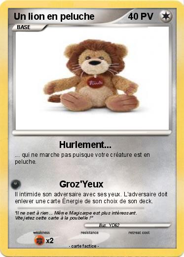 Pokemon Un lion en peluche