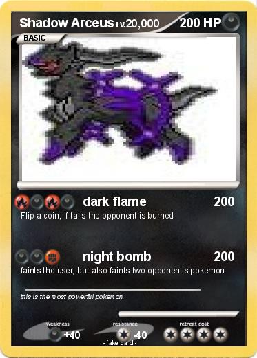 Pokemon Shadow Arceus