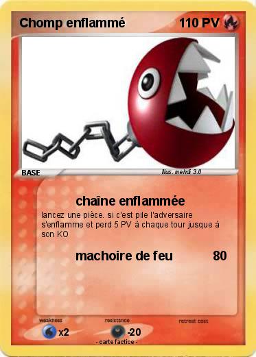 Pokemon Chomp enflammé