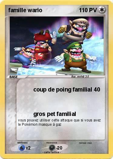 Pokemon famille wario