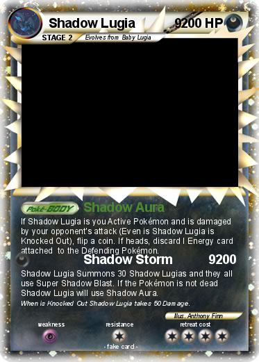 Pokemon Shadow Lugia           9