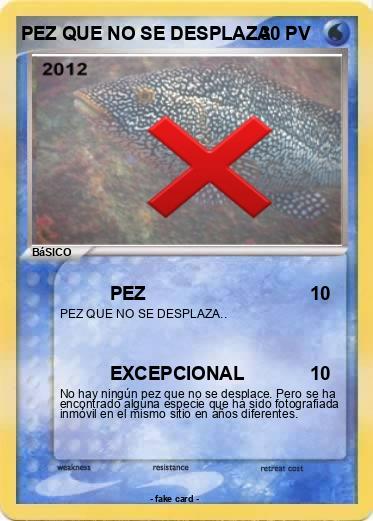 Pokemon PEZ QUE NO SE DESPLAZA