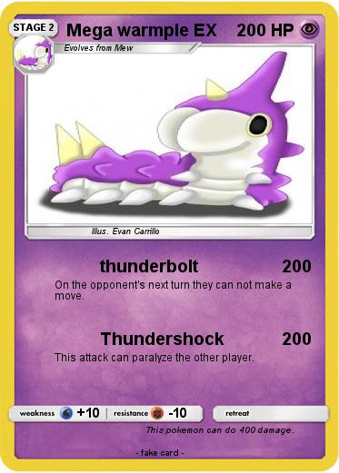 Pokemon Mega warmple EX