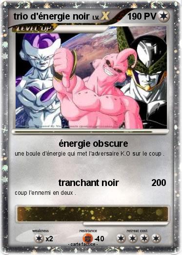 Pokemon trio d'énergie noir
