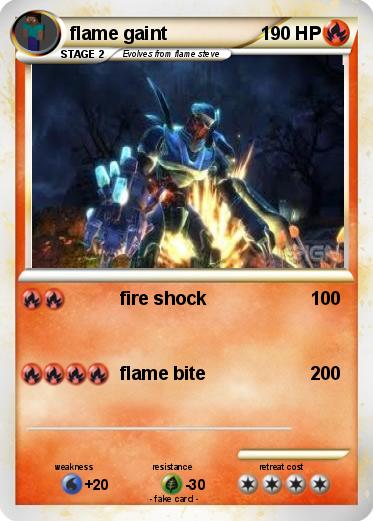 Pokemon flame gaint