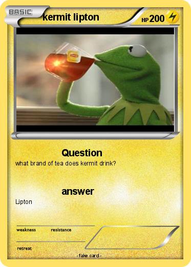 Pokemon kermit lipton
