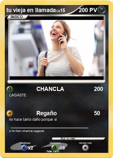 Pokemon tu vieja en llamada