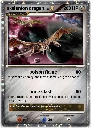 Pokemon skelenton dragon