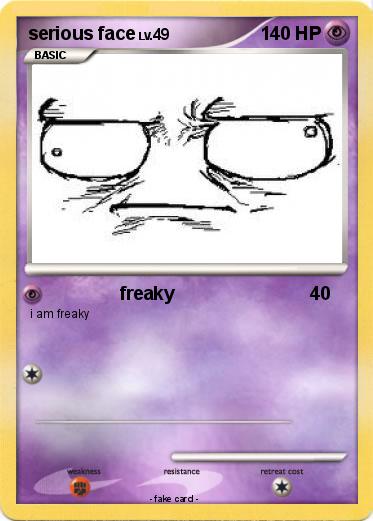 Pokemon serious face