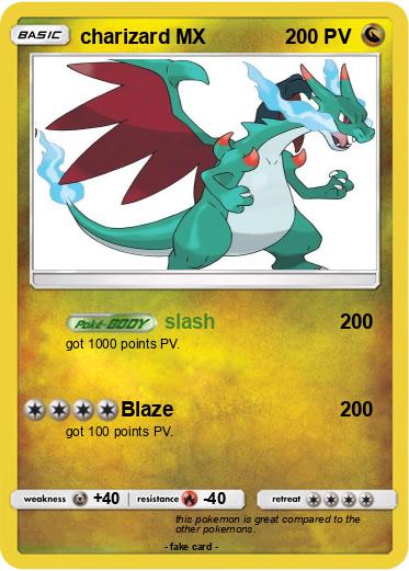 Pokemon charizard MX