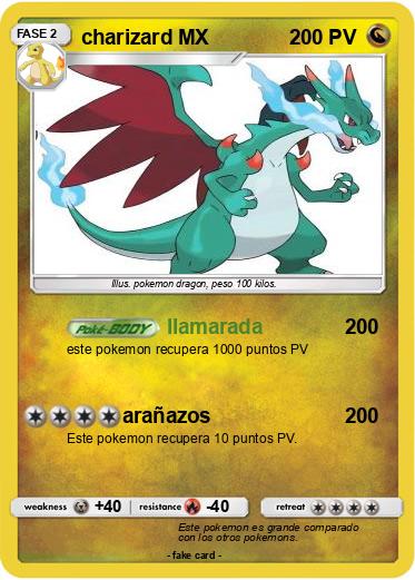 Pokemon charizard MX