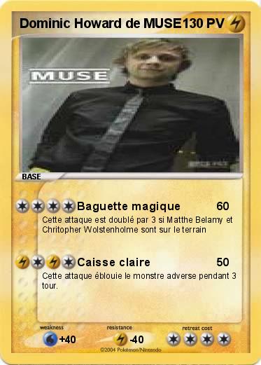 Pokemon Dominic Howard de MUSE