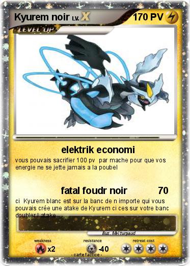 Pokemon Kyurem noir