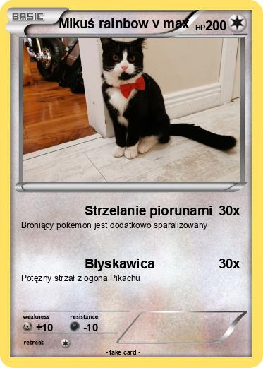 Pokemon Mikuś rainbow v max
