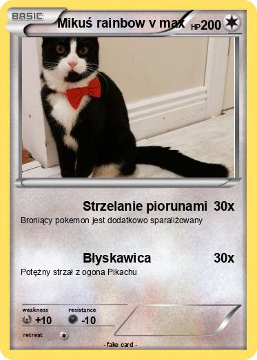 Pokemon Mikuś rainbow v max