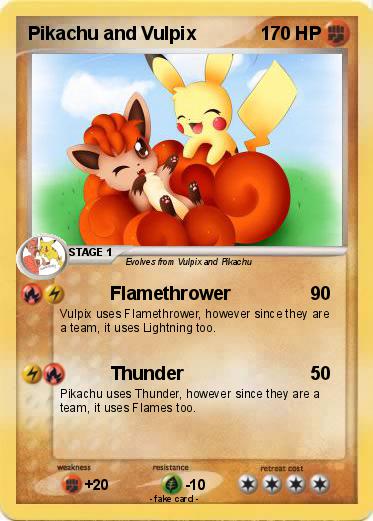 Pokemon Pikachu and Vulpix