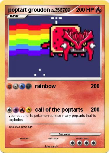 Pokemon poptart groudon