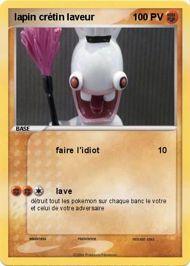 Pokemon lapin crétin laveur