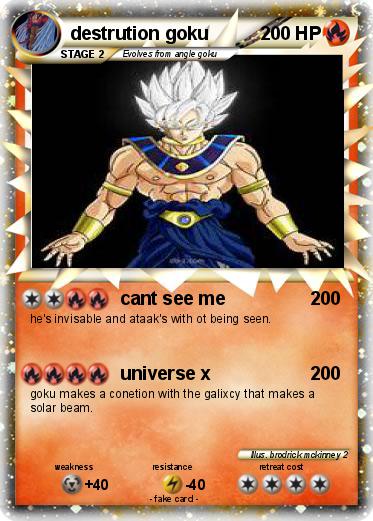 Pokemon destrution goku