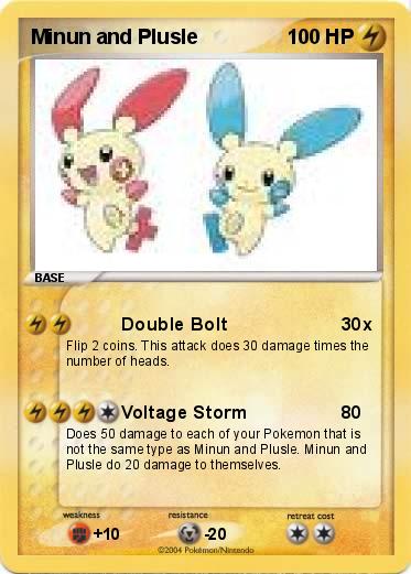 Pokemon Minun and Plusle