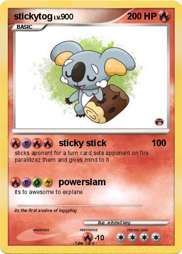 Pokemon stickytog