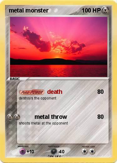 Pokemon metal monster