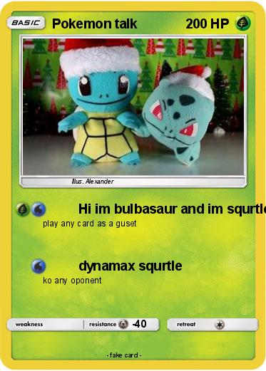 Pokemon Pokemon talk