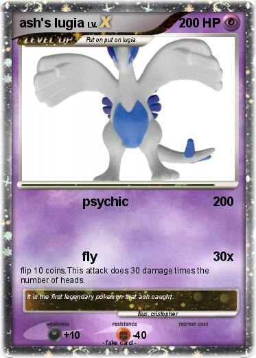 Pokemon ash's lugia