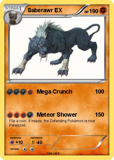 Pokemon Saberawr EX