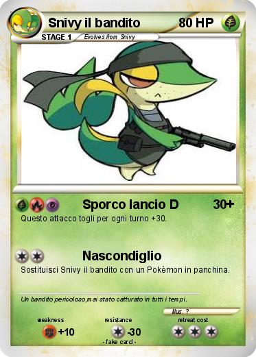 Pokemon Snivy il bandito