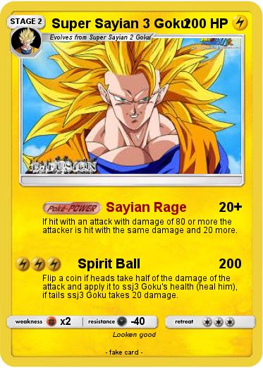 Pokemon Super Sayian 3 Goku