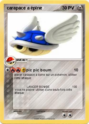 Pokemon carapace a épine
