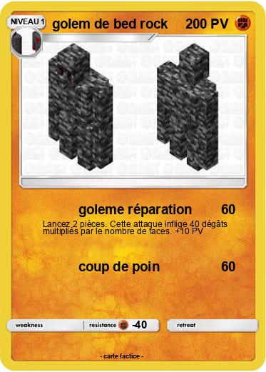 Pokemon golem de bed rock