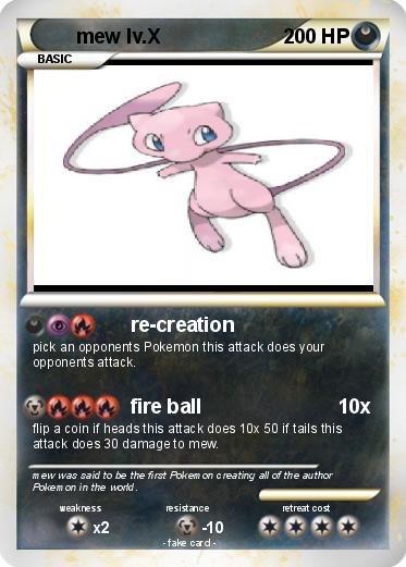 Pokemon mew lv.X