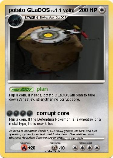 Pokemon potato GLaDOS